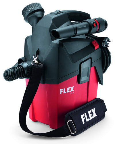 Flex Werkstattsauger VC 6 L MC (1200 Watt, kompakter Trockensauger mit Tragegurt, Behälter 6 l, Sauger inkl. Zubehör) 481513