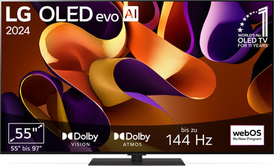 LG OLED55G49LS TV 55" (139 cm) OLED evo Fernseher (α11 4K AI-Prozessor, webOS 24, Dolby Vision, bis zu 120Hz) [Modelljahr 2024]