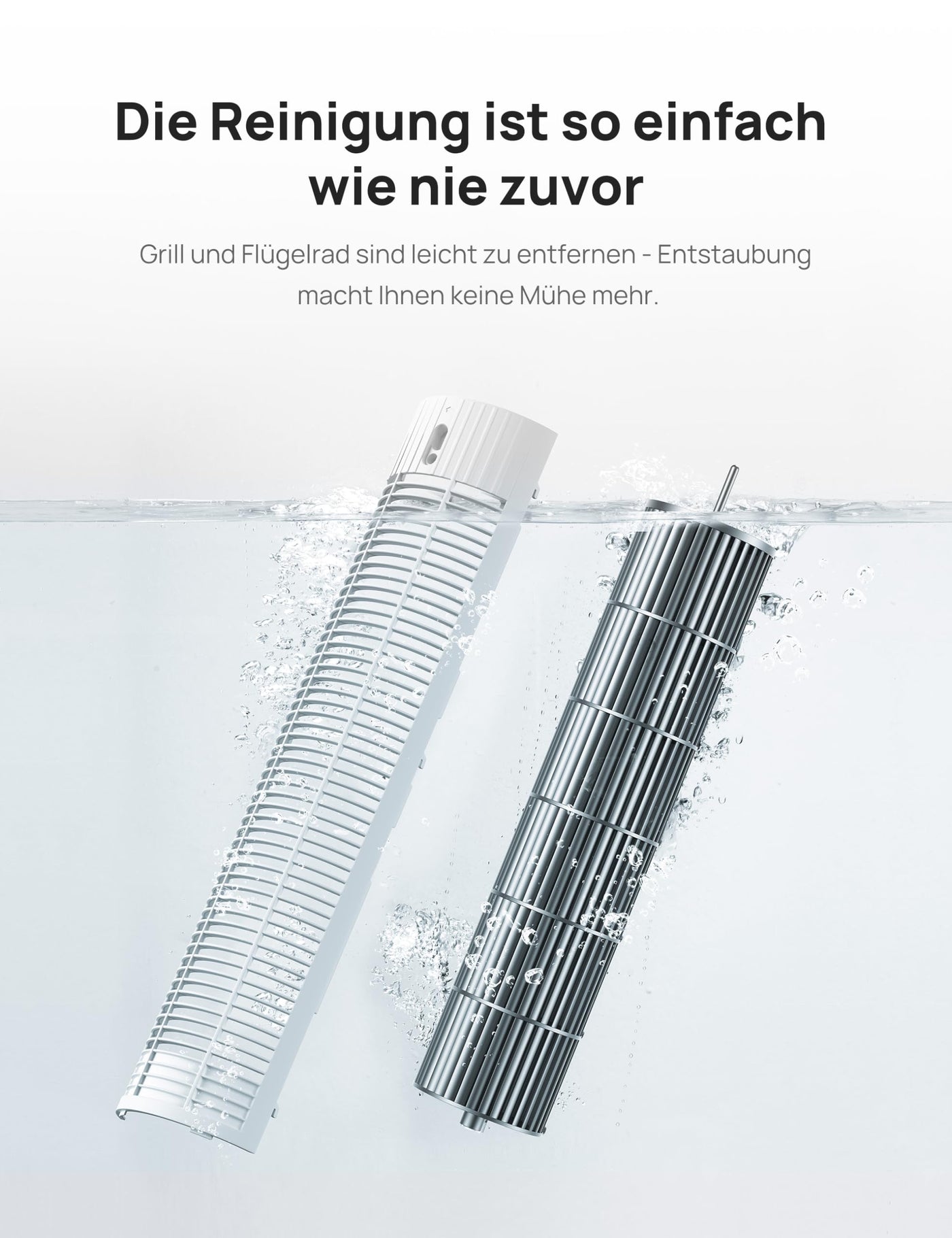 Dreo 28dB Leiser Turmventilator, 7,3m/s Geschwindigkeit 4 Geschwindigstufen 4 Modi 8 Std. Timer 90° oszillierende Ventilatoren mit Kühlung Fernbedienung für Schlafzimmer, Nomad One,Weiß