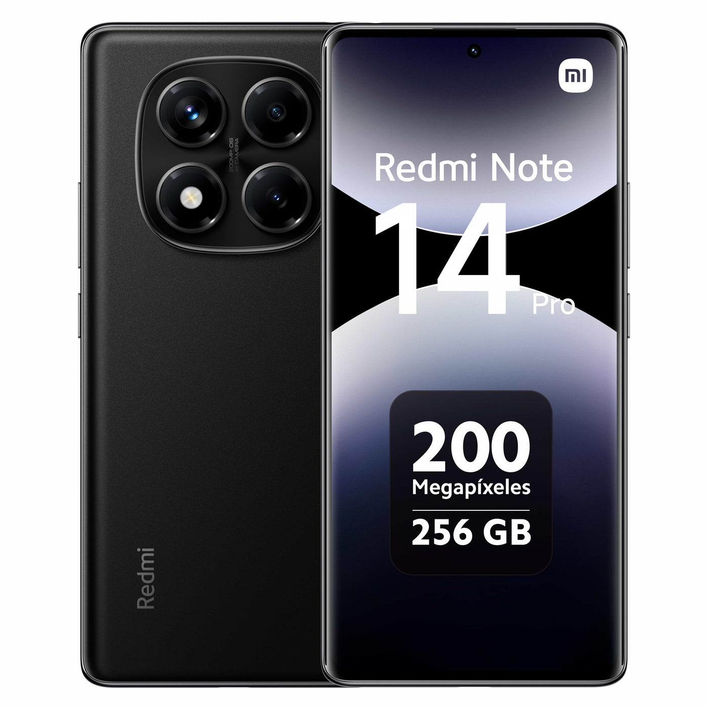 Xiaomi Redmi Note 14 Pro 8 GB RAM 256 GB 6,67 Zoll Rhythm Eye Protection Fingerprint Unlock 50 Million Pixel / Dual Card Dual Standby / NFC, 45 W, Wired Fast Charging, Midnight Black