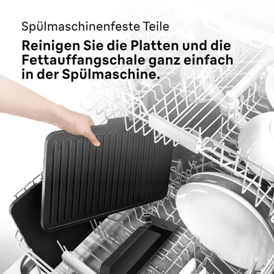 Braun MultiGrill 7 CG7040, 3-in-1 Kontaktgrill, BBQ & Ofen, große Grillfläche (12 Burger), 2000W, 230°, spülmaschinengeeignet (Plancha & Grill), Fettauffangschale, Elektrogrill Indoor