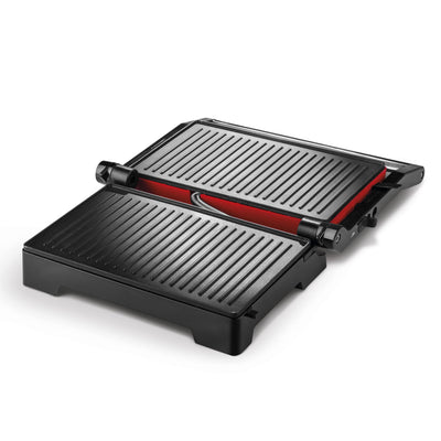 Ufesa Kontaktgrill und XXL Sandwichtoaster für alle Toastgrößen geeignet, Steak und Panini Grill, antihaftbeschichtet Sandwichmaker, Elektrogrill leicht zu reinigen, isolierte Handgriffe, 1000W,PR1000