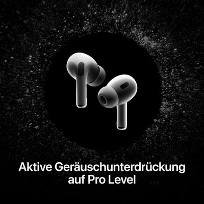 Apple AirPods Pro 2 Kabellose In‑Ear Kopfhörer, Bluetooth Kopfhörer, Aktive Geräuschunterdrückung, Hörhilfefunktion, Transparenzmodus, Personalisiertes 3D Audio, Hi-Fi Sound, H2 Chip, Laden über USB-C