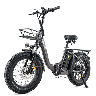 HANEVEAR Elektrofahrräder 20 Zoll E Bike Klapprad Pedelec 24Ah/48V Lithium-Akku | bis zu 140km, 250W Heckmotor, Hydraulische Bremse, Elektrofahrrad Trekking/City Pedelec für Damen und Herren