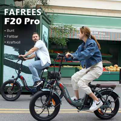 Fafrees F20 PRO E-Bike Klapprad Elektrofahrrad 20 Zoll Faltbares, 250W Motor 36V 18AH Akku, 20 * 3,0 Zoll Mountainbike Citybike Maximales Drehmoment 40 Nm