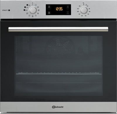 Bauknecht BAR2S K8 V2 IN Dampf-Backofen inklusive 2-fach Backauszug/A+/71 L Maxi-Garraum/Heißluft/Gentle Steam mit Feuchtigkeitszugabe/Einfaches Reinigen mit SmartClean-Innenraum, Edelstahl