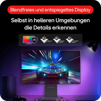 LG Electronics 32GS95UX-B.AEU Ultragear™ 4K-UHD Gaming OLED-Monitor 32" (80cm), 3840 x 2160, 0,03ms GtG, 480 Hz, HDR10, HDR™400 True Black, NVIDIA G-Sync™ Compatible, AMD FreeSync™ Premium Pro - Grau