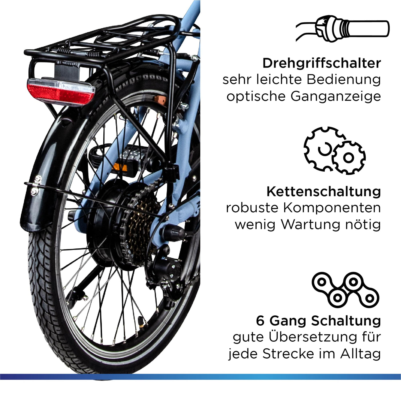 ZÜNDAPP Z101 20 Zoll E Bike Faltrad Damen Herren Elektrofahrrad klappbar Fahrrad Elektro Klapprad Ebike Pedelec E-Bike Erwachsene Klappfahrrad