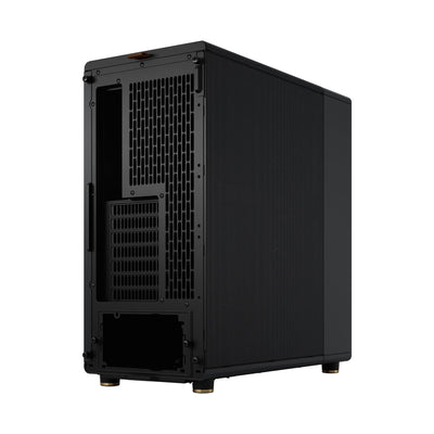 Fractal Design North Charcoal Black - Wood Walnut Front - Mesh Side Panels - Two 140mm Aspect PWM Fans Included - Intuitive Interior Layout Design - ATX Mid Tower PC Gaming Case