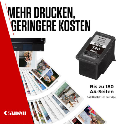 Canon Tinte - PG-540 Original Druckerpatrone Schwarz - Druckt bis zu 180 A4-Seiten (1 x Patrone) - Kompatibel PIXMA Druckern