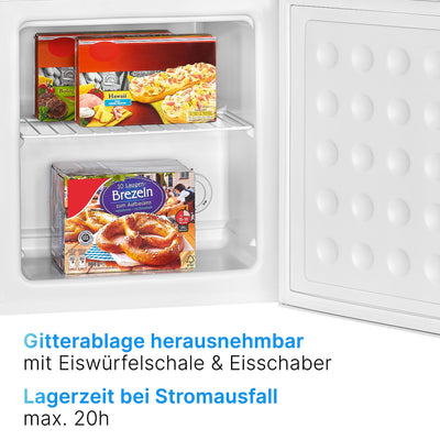 Bomann® Gefrierbox 31L Nutzinhalt | Gefrierschrank klein mit Gitterablage | wechselbarer Türanschlag & stufenlose Temperaturregelung | Mini Gefrierschrank mit 4 Sterne-Kennzeichnung | GB 341.1 weiß