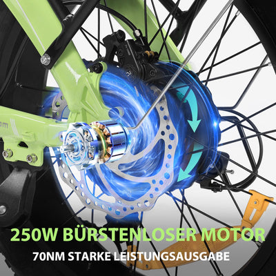 Bodywel F20Pro 4.0 Fat E Bike 250W Elektrofahrräder 48V 15.6AH Akku hydraulischer Bremsen Volle Federung APP Funk City tiefeinsteiger E Bike Damen Herren (Schwarz)