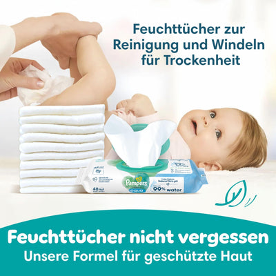 Pampers Windeln Größe 7, 132 Windeln, 15kg+ Baby-Dry, Bis zu 100% Auslaufschutz die ganze Nacht