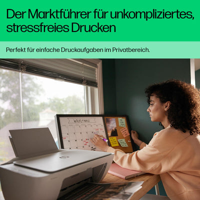 HP DeskJet 2820e Multifunktionsdrucker, 10€ Cashback, 3 Monate gratis drucken mit HP Instant Ink inklusive, Drucker, Scanner, Kopierer, WLAN