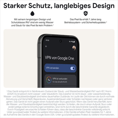 Google Pixel 8a: Android-Smartphone ohne SIM-Lock mit fortschrittlicher Pixel-Kamera, Langer Akkulaufzeit und leistungsstarken Sicherheitsfunktionen – Bay, 128GB + Lenovo Chromebook IdeaPad Slim 3