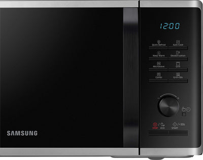 Samsung MG2AK3515AS/EG Mikrowelle mit Grill, 800 W, 23 ℓ Garraum, 48,9 cm Breite, Quick Defrost, 27 Automatikprogramme, Silber