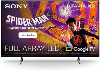 Sony BRAVIA XR, XR-50X90S, téléviseur 50 pouces, Full Array LED, 4K HDR 120 Hz, Google TV, Smart TV, fonctionne avec Alexa, avec fonctionnalités exclusives PS5, HDMI 2.1, menu de jeu avec ALLM + VRR, garantie 24 + 12M