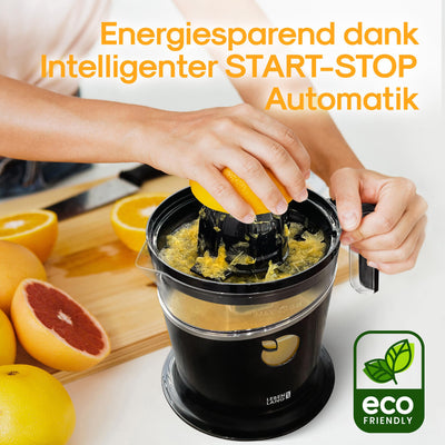 LEBENLANG Saftpresse elektrisch 800ml & Verstellbares Sieb - Orangenpresse, Zitruspresse, Zitronenpresse Obstpresse I Orangensaftpresse Citruspresse elektronisch Orange Juicer