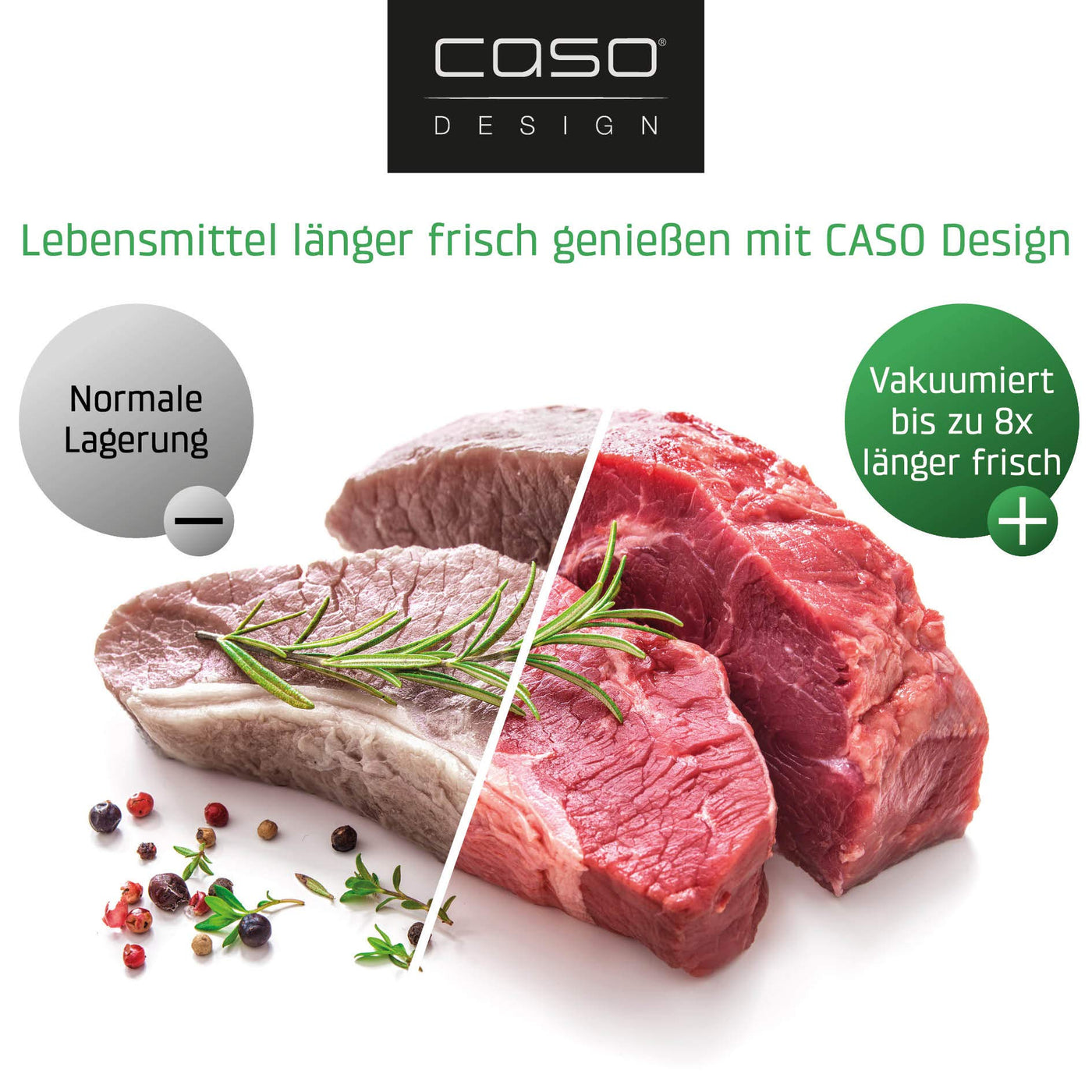 CASO Strukturbeutel 30 x 40 cm / 50 Folienbeutel, für alle Balken Vakuumierer & Folienschweißgeräte, BPA-frei, stark & reißfest, 105µm, stabile Schweißnaht, Sous Vide geeignet, Made in Germany