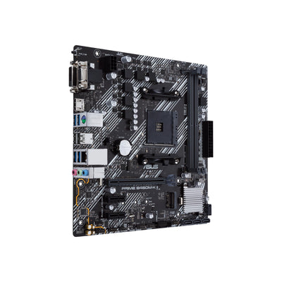 Asus Prime B450M-K II Mainboard Sockel AM4 (mATX, AMD Ryzen, DDR4-Speicher, M.2, SATA 6Gbit/s, USB 3.1 Gen 2 Typ-A)