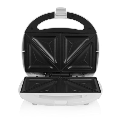 Tristar Sandwich-Maker mit Antihaftbeschichtung, 750 Watt, für 2 Sandwichtoasts pro Vorgang, SA-3052, weiß