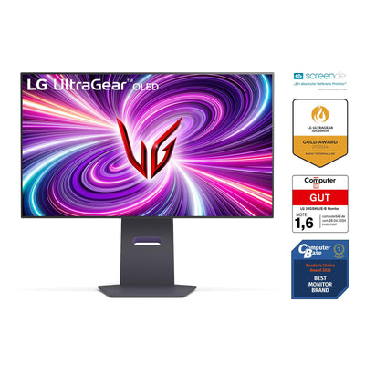 LG Electronics 32GS95UX-B.AEU Ultragear™ 4K-UHD Gaming OLED-Monitor 32" (80cm), 3840 x 2160, 0,03ms GtG, 480 Hz, HDR10, HDR™400 True Black, NVIDIA G-Sync™ Compatible, AMD FreeSync™ Premium Pro - Grau