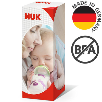 NUK First Choice Kiddy Cup Trinklernbecher | 12+ Monate | auslaufsichere | beißresistenter Trinkschnabel | Clip & Schutzkappe | 300 ml | BPA-frei | Krokodil (gelb), 10255670