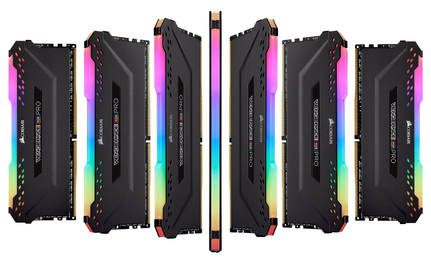 Corsair Vengeance RGB PRO 32GB (2 x 16 GB) DDR4 3600MHz C18, High Performance Desktop Arbeitsspeicher Kit (AMD Optimised) - Schwarz