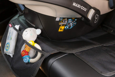 HerzensKind Premium Kindersitzunterlage, der Beste Schutz für Ihre Autositze, universeller Autositzschoner für Textil- und Ledersitze, ISOfix geeigneter Sitzschoner für alle Kindersitze (S (2-Pack))