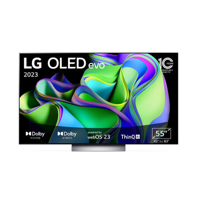 Téléviseur LG OLED55C37LA 139 cm (55 pouces) OLED evo (Smart TV, Brightness Booster, 120 Hz) [Année modèle 2023]