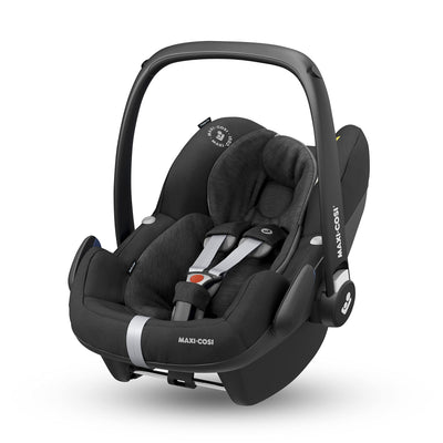 Maxi-Cosi Pebble Pro i-Size Babyschale, Kindersitz für Neugeborene, ab der Geburt bis ca. 12 Monate, 45 bis 75 cm, Essential Black