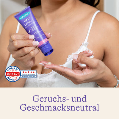 Lansinoh HPA Lanolin Brustwarzensalbe, 40 ml - 100 % natürlich & klimaneutral - beruhigt & schützt beanspruchte Brustwarzen