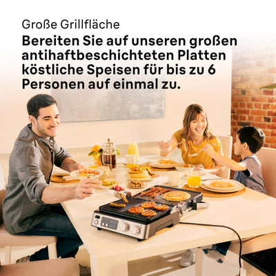 Braun MultiGrill 7 CG7040, 3-in-1 Kontaktgrill, BBQ & Ofen, große Grillfläche (12 Burger), 2000W, 230°, spülmaschinengeeignet (Plancha & Grill), Fettauffangschale, Elektrogrill Indoor