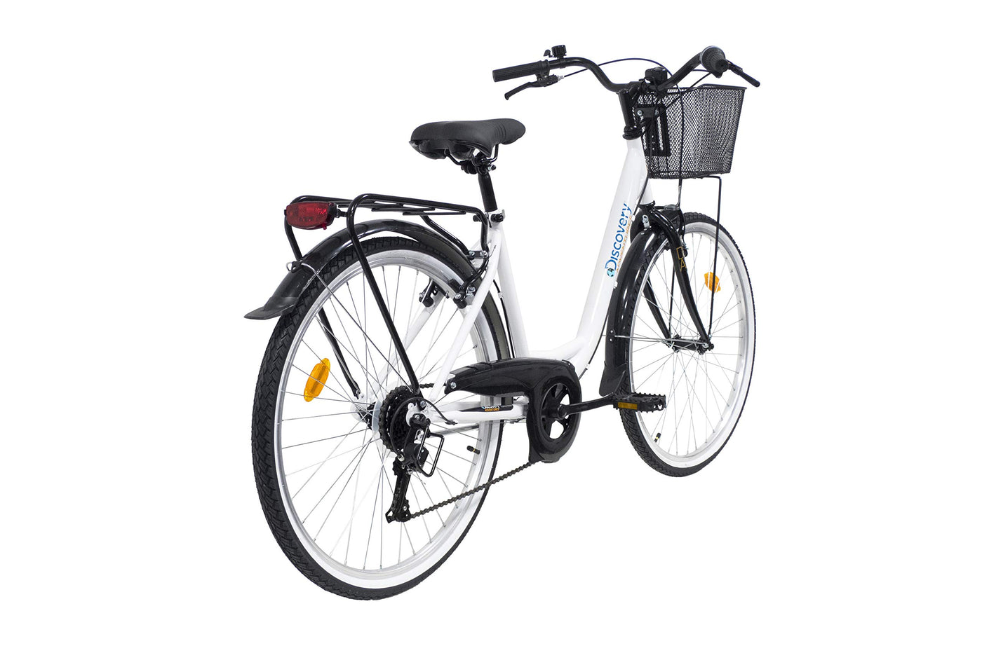 Discovery Denver Damen City Bike, 66 cm (26 Zoll), Weiß