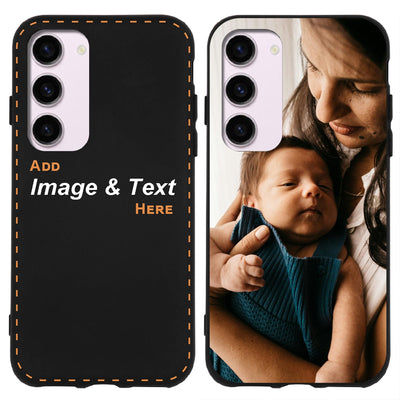 CoverHeld Samsung Galaxy A55 5G Handyhülle selbst gestalten aus Silikon Hülle schwarz mit deinem Bild/Design personaliseren und einzigartig Machen - Schwarze Silikonhülle