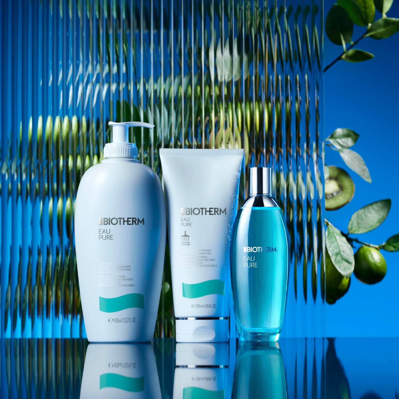 Biotherm Eau Pure Eau de Toilette, erfrischender und feuchtigkeitsspendender Damen Körperpflegeduft mit Essenzen grüner Früchte und ätherischen Ölen, belebt und erfrischt die Haut intensiv