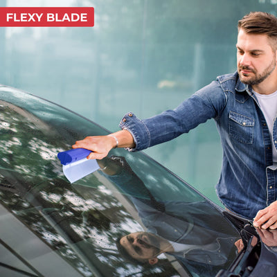 GADLANE Flexy Wasserabzieher Auto - 2er Pack 310mm Auto Squeegee, Flitsche für Auto, Ergonomischer Silikon Abzieher Auto, Fensterabzieher, Kratz- und Streifenfrei, Hochwertiger Abzieher