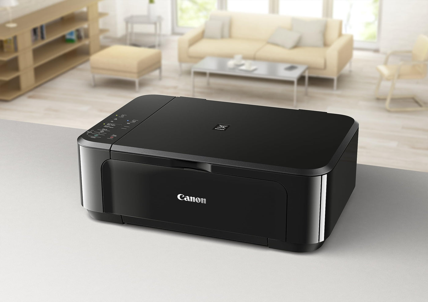 Canon PIXMA MG3650S Drucker Farbtintenstrahl DIN A4 (Scanner, Kopierer, Bürodrucker, 4.800 x 1.200 dpi, WLAN, Apple AirPrint, automatischer Duplexdruck) schwarz