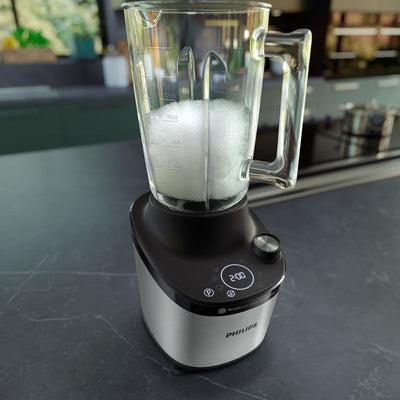 Philips Standmixer 7000 Series - 1500 Watt, 2 Liter, ProBlend Ultra Technologie, Schnellauswahlprogramme, HomeID Rezepte, Quick Clean-Funktion, 2 Tritan-Becher (HR3760/10)