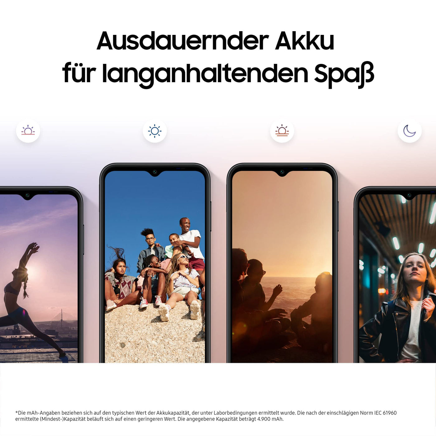 Samsung Galaxy A14 5G, Android Smartphone, 6,6 Zoll Dynamic AMOLED Display, 5.000 mAh Akku, 64 GB/4 GB RAM Handy in Silver inkl. 30 Monate Herstellergarantie [Exklusiv bei Amazon]