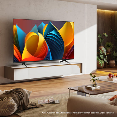 Hisense 50E7NQ 126 cm (50 Zoll) Fernseher, 4K UHD, QLED, HDR10, HDR10+ decoding, HLG, Dolby Vision Atmos, 60Hz Panel, Smooth Motion, Bluetooth, Alexa Built-in, VIDAA Voice, Schwarz [2024]