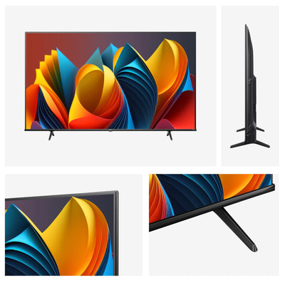 Hisense 58E7NQ 146 cm (58 Zoll) Fernseher, 4K UHD, QLED, HDR10, HDR10+ decoding, HLG, Dolby Vision Atmos, 60Hz Panel, Smooth Motion, Bluetooth, Alexa Built-in, VIDAA Voice, Schwarz [2024]