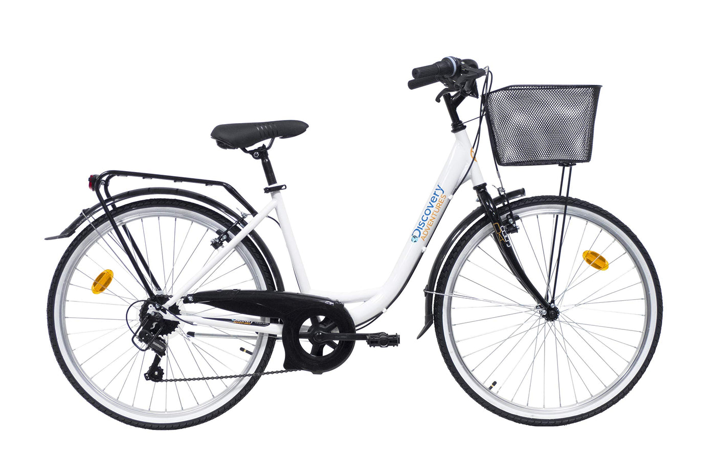 Discovery Denver Damen City Bike, 66 cm (26 Zoll), Weiß