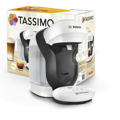 Bosch Tassimo Style Kapselmaschine TAS1103 Kaffeemaschine by, 70 Getränke, vollautomatisch, geeignet für alle Tassen, platzsparend, 1400 W, rot