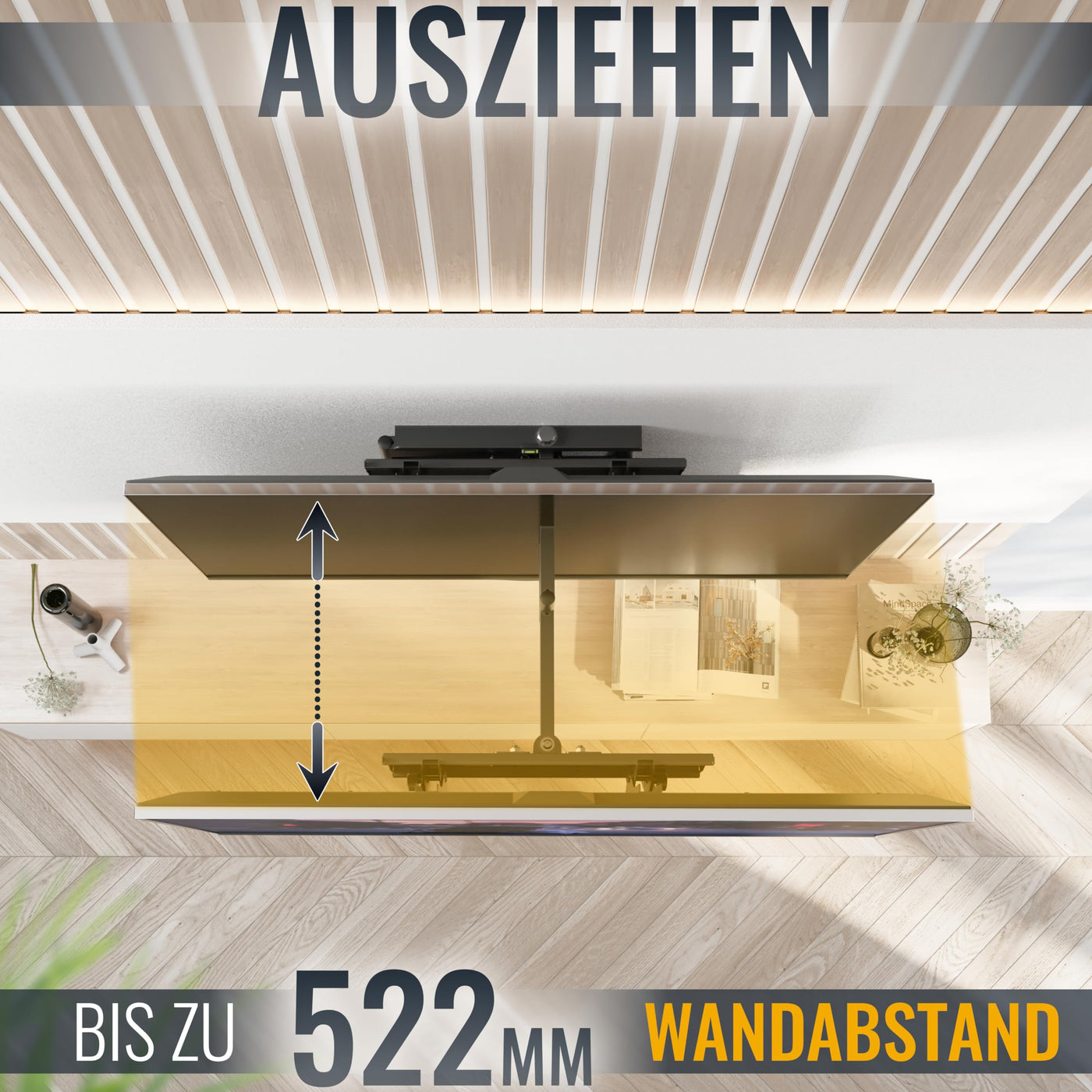 RICOO TV Wandhalterung Fernseher Schwenkbar Neigbar für 31-65 Zoll, Universal TV Halterung R23-S, Fernsehhalterung für Wand, Wandhalterung Fernseher 55 Zoll bis 95 Kg mit max. VESA 400x400 mm