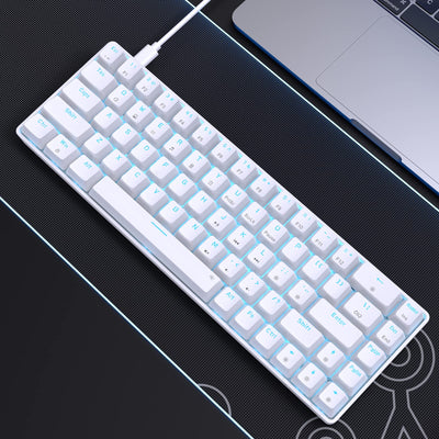 Dierya×TMKB T68se Gaming Mechanische Tastatur,60% Prozent Tastatur mit Red Linear Switch,Ultra-Compact Mini 68 Tasten Anti-Ghosting,Typ-C-Datenkabel,US Layout für PC Windows Gamer Typist