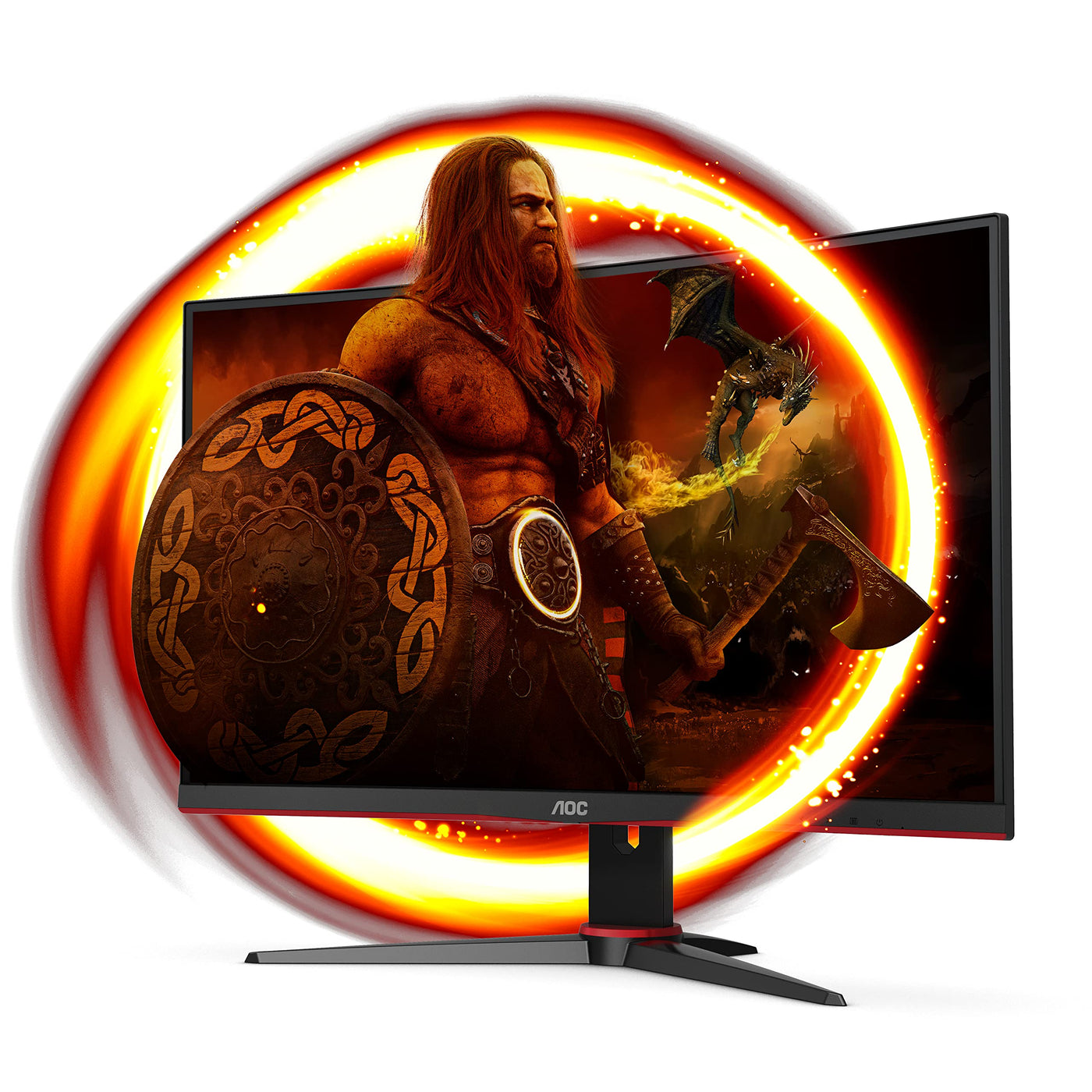 AOC Gaming C27G2ZE - 27 Zoll FHD Curved Monitor, 240 Hz, 0.5ms, FreeSync Premium (1920x1080, HDMI, DisplayPort) schwarz/rot