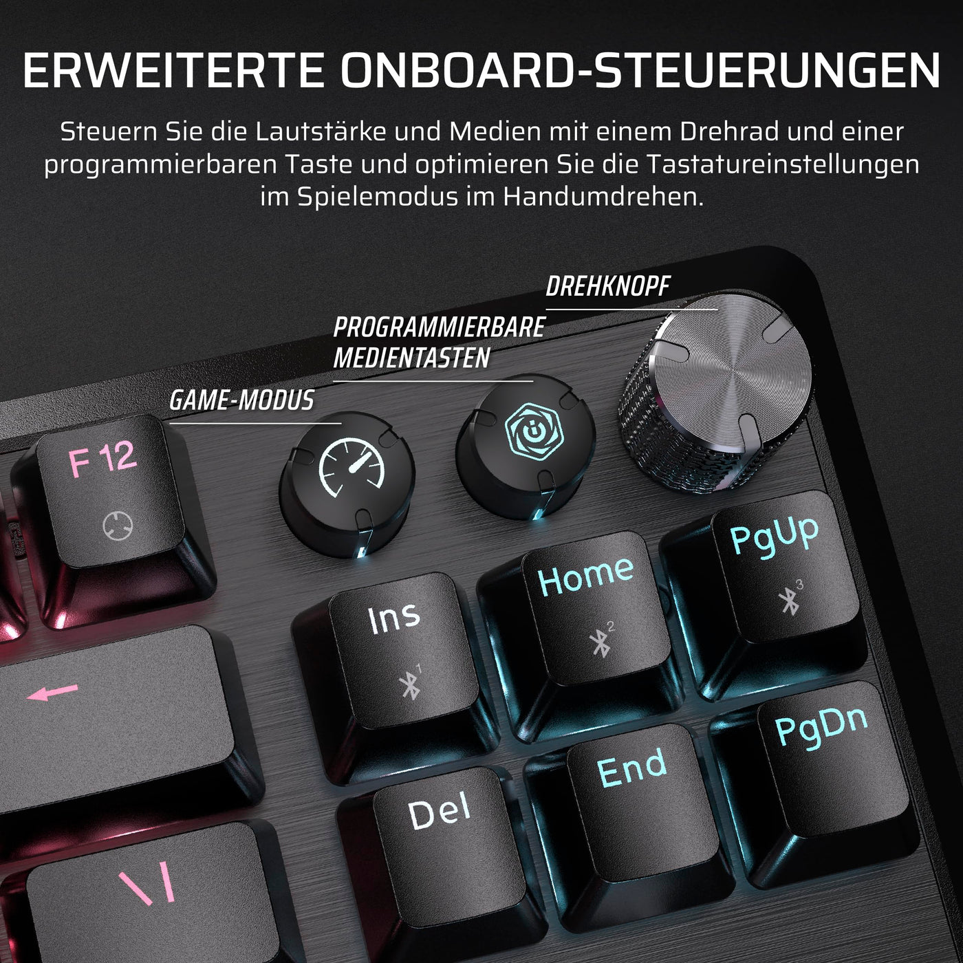 Corsair K70 CORE TKL Wireless RGB Mechanische Tenkeyless-Gaming-Tastatur – Vorgeschmierte MLX Red v2 Linear Switches – Zweischichtige Schalldämpfung – ABS Keycaps – QWERTZ DE – Schwarz