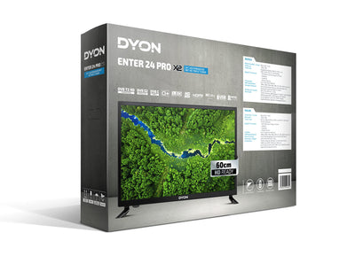 DYON Enter 24 Pro X2 60 cm (24 Zoll) Fernseher (Triple Tuner (DVB-C/-S2/-T2), Hotelmodus, USB-Media Player) [Modelljahr 2022], Schwarz…