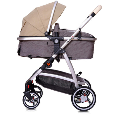 Lalalux Babyboomer leichter Kombikinderwagen Komplettset, Multifunktions-Kinderwagen, klappbar, sportlich, universell, doppelte Federung, inkl. Tasche, Regenschutz u.v.m. Für Kinder bis 36 Monate